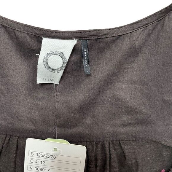 Akemi + Kin Rigmarole Sleeveless Top Fringe Embroidered Size Large - Picture 4 of 4